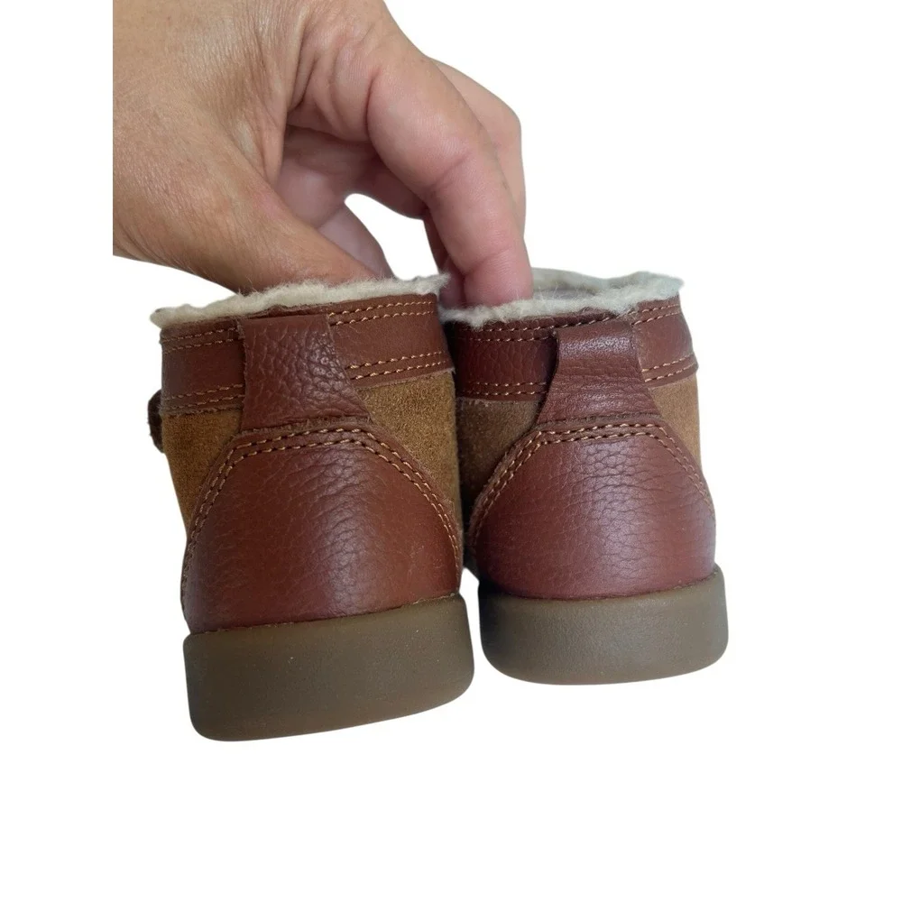 UGG Baby RENNON II SNEAKERS 1143651I CHESTNUT Suede Boots 04/05 In Box 12-18 Mon